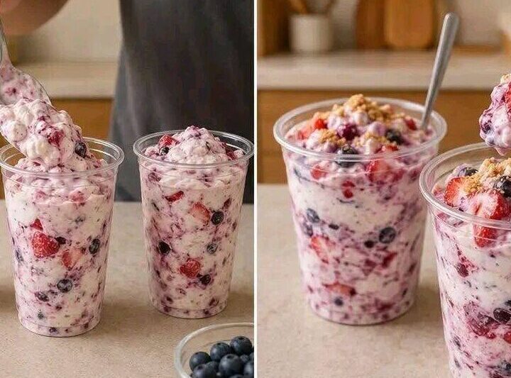 No-Bake Mixed Berry Cheesecake Fluff
