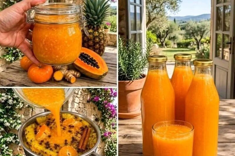 Pineapple, Papaya, Orange & Turmeric Wellness Juice.mm,,,