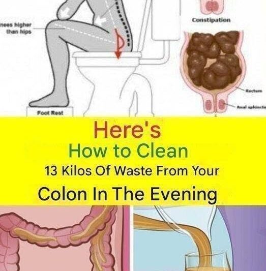 Learn How to Clean 15 Kilograms of Waste from Your Colon in One Night