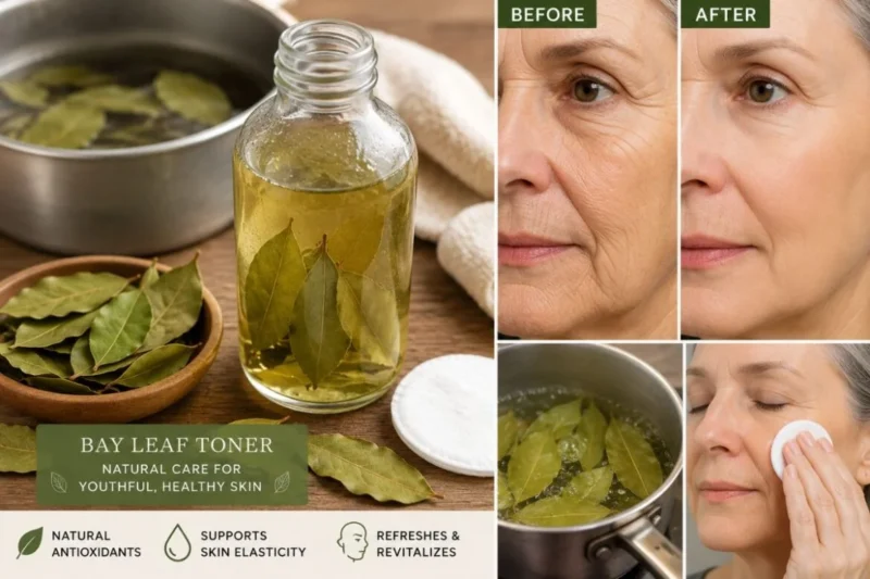 Bay Leaf Facial Toner for Mature Skin: A Simple Homemade Skincare Routine