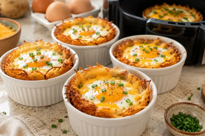 Hash Brown Egg Nests